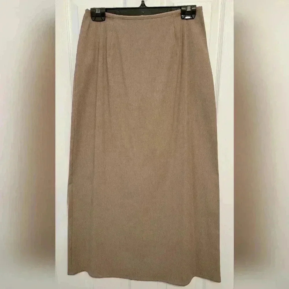 Liz Claiborne Full-length Skirt Neutral Women's Size 6 Classic Cottagecore